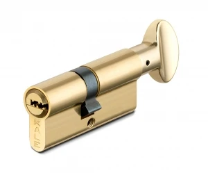 Цилиндровый механизм с вертушкой 164 SM/68 (26+10+32) mm латунь 5 кл.