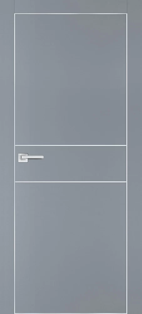 Фото Межкомнатная дверь PX-15  AL кромка с 4-х ст. Серый матовый