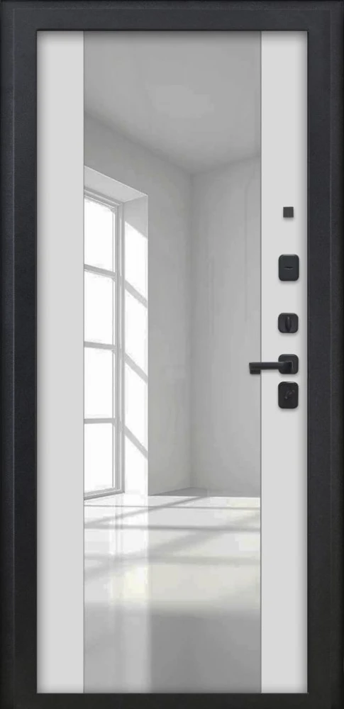 Входная дверь ДвериПРО Модель Л-46 ФЛЗ -1 Белый матовый DPRO226267 внутренняя сторона