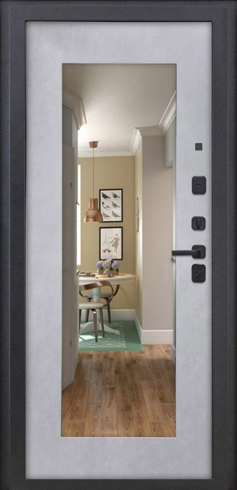 Входная дверь ДвериПРО Аура ФЛЗ-603 Бетон снежный DPRO200508 внутренняя сторона