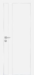 Межкомнатная дверь PX-14  AL кромка с 4-х ст. Белый матовый