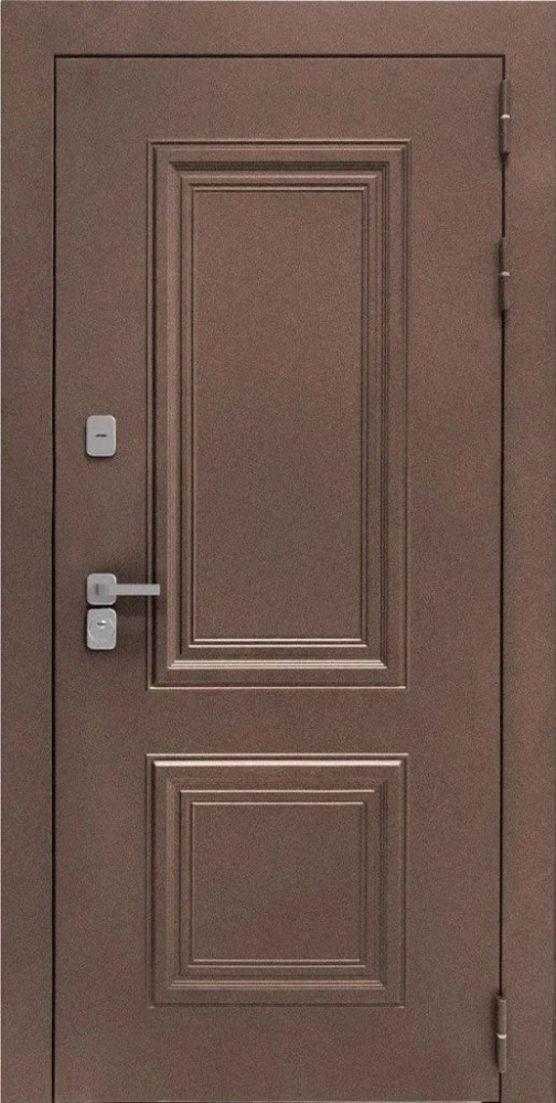 Входная дверь ДвериПРО Д-68 Алиса (16мм, ПВХ ясень белый, зеркало) DPRO195360 внешняя сторона